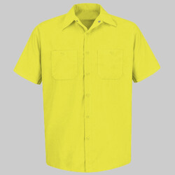 Men's Tall Enhanced Visibility Short Sleeve Work Shirt