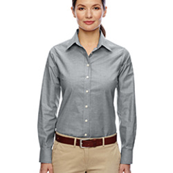 Ladies' Long-Sleeve Oxford with Stain-Release