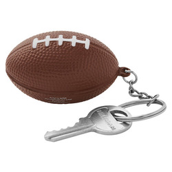 Football Shape Stress Ball Keychain