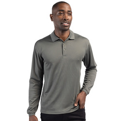 Clique Spin Eco Performance Pique Long Sleeve Mens Polo