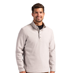 Cutter & Buck Hunts Point Eco Textured Fleece Recycled Mens Snap Pullover