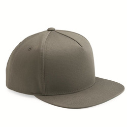 Five-Panel Cotton Twill Snapback Cap