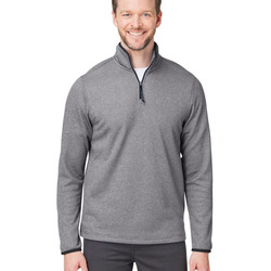 Men's Venture Heathered Stripe Quarter-Zip Pullover