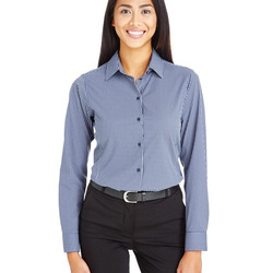 Women's CrownLux Performance® Tonal Mini Check Woven Dress Shirt