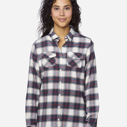 BURN LDY PLAID FLNL SHRT