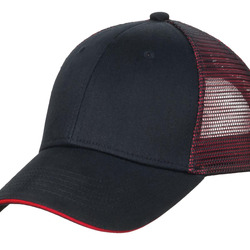 Port Authority Double Mesh Snapback Sandwich Bill Cap