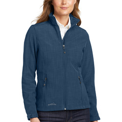 Ladies Shaded Crosshatch Soft Shell Jacket