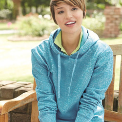 Women’s Glitter French Terry Hooded Sweatshirt