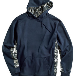 Men's Digital Camo Colorblock Performance Fleece Hooded Sweatshirt
