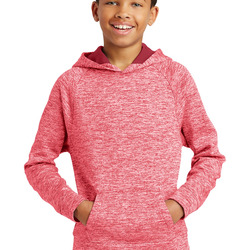 Sport Tek Youth PosiCharge ® Electric Heather Fleece Hooded Pullover