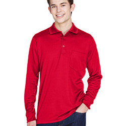 Adult Pinnacle Performance Long-Sleeve Piqué Polo with Pocket