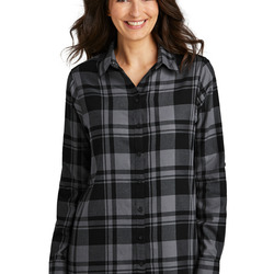 Ladies Plaid Flannel Tunic