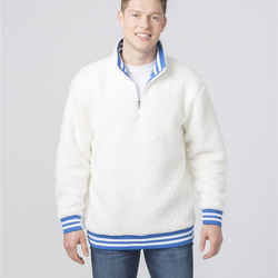 Unisex Varsity Sherpa Quarter-Zip Pullover