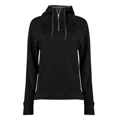 FitFlex Women's French Terry Hooded Quarter-Zip