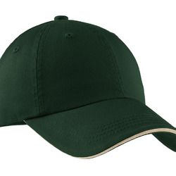 Sandwich Bill Cap with Striped Closure