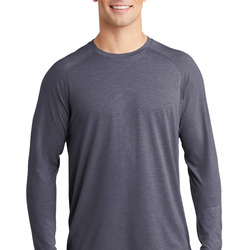 PosiCharge Long Sleeve Tri Blend Wicking Raglan Tee