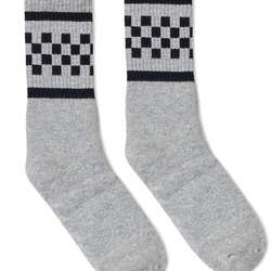USA-Made Checkered Crew Socks