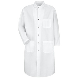 Men's Snap-Front Spun Polyester Butcher Coat