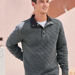 Men's Quilted Half-Snap Pullover