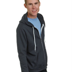 Unisex USA-Made Full-Zip Fleece HoodedSweatshirt
