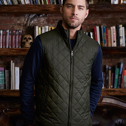 Men's Vintage Diamond Quilted Vest