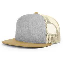 Wool Blend Flat Bill Trucker Cap