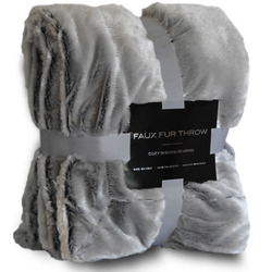 Faux Fur Throw Blanket