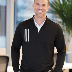 3-Stripes Double Knit Quarter-Zip Pullover