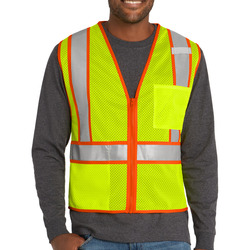 Ansi 107 Class 2 Mesh Zippered Two Tone Vest