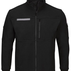 Men's Tall Zip Front Fleece Jacket-Cotton /Spandex Blend