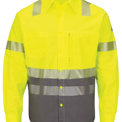 Men's Tall Hi-Visibility Color Block Uniform Shirt - EXCEL FR® ComforTouch® - 7 oz.