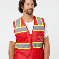 Unisex EV Series® Enhanced Visibility 3 Pocket Mesh Vest