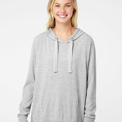 Women's Sueded Jersey Hooded Sweatshirt