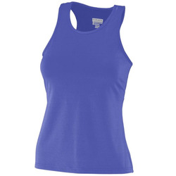 Ladies Poly/Spandex Solid Racerback Tank