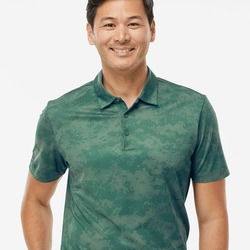 Men's All Over Camo Print Polo
