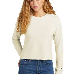 Women's Tri Blend Fleece Crop Crew