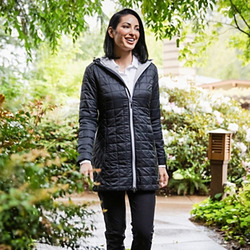 Cutter & Buck Rainier PrimaLoft®  Womens Eco Insulated Hooded Long Coat