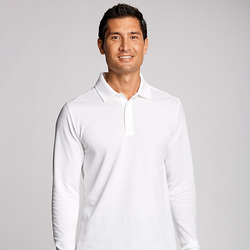 Cutter & Buck Advantage Tri-Blend Pique Mens Long Sleeve Polo