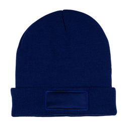Knit Beanie With Patch