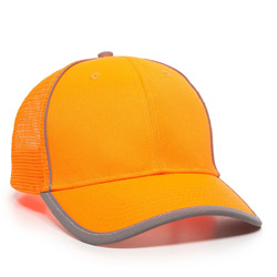 Hi-Vis Polyester W/Reflective Accents Mesh Back