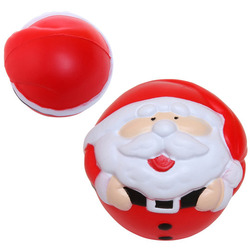 Happy Holiday Santa Shape Stress Ball