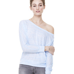 Sublimation Bella + Canvas Women's Flowy Long Sleeve Off Shoulder Tee