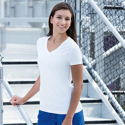 Sublimated Ladies V-Neck Performance Tee